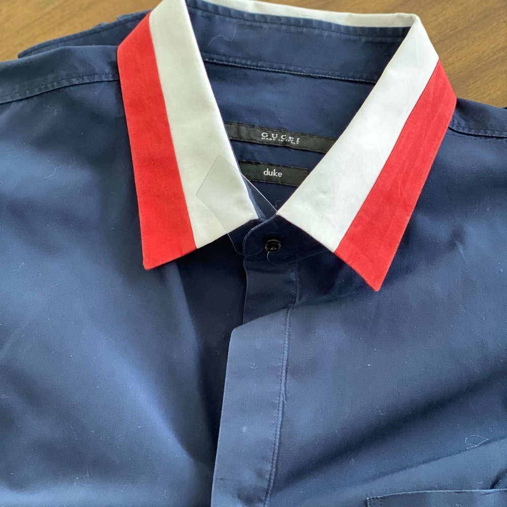 Gucci Men’s Longsleeve Button Up 42 16.5